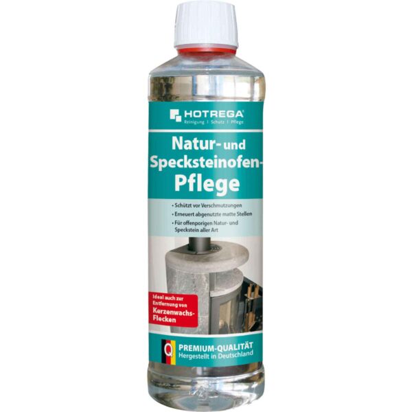 HOTREGA Natur und Specksteinofen Pflege 500ml - Speckstein Schutz + Pflegemittel – Bild 2