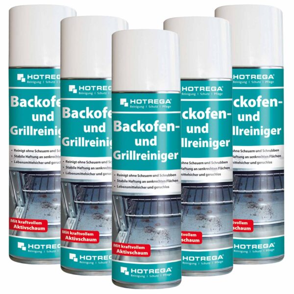 HOTREGA Backofen- und Grillreiniger 300ml, Ofenreiniger, Backofenspray, Backofenreiniger, Herdreiniger, Fettlöser – Bild 2