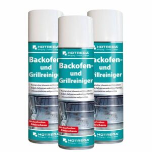 HOTREGA Backofen- und Grillreiniger 300ml, Ofenreiniger, Backofenspray, Backofenreiniger, Herdreiniger, Fettlöser