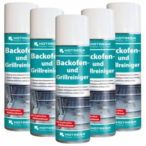 HOTREGA Backofen- und Grillreiniger 300ml, Ofenreiniger, Backofenspray, Backofenreiniger, Herdreiniger, Fettlöser