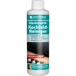HOTREGA Glaskeramik Kochfeld Reiniger Herdplatte mühelos reinigen Herd Reiniger Herdplattenreiniger 250ml