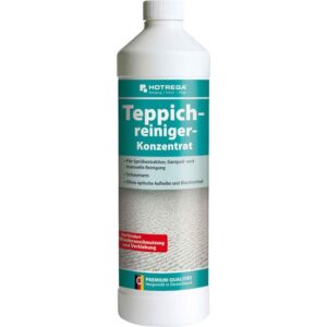 HOTREGA Teppichreiniger Konzentrat 1L - Profi Reiniger für Teppichboden & Polster