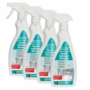 HOTREGA Duschkabinen Reiniger 500 ml - Badreiniger, Sanitärreiniger, Glasreiniger, Kalkreiniger, Kalklöser