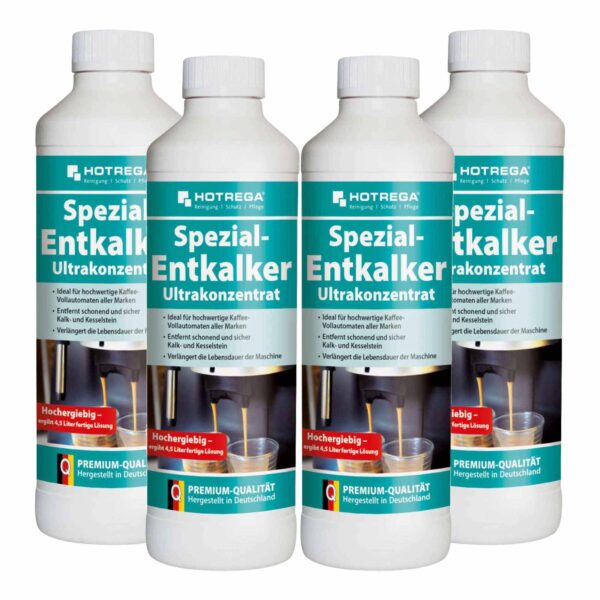 HOTREGA Spezial Entkalker Ultrakonzentrat 500 ml - Kaffeemaschine entkalken Entkalker für Kaffeevollautomaten – Bild 2