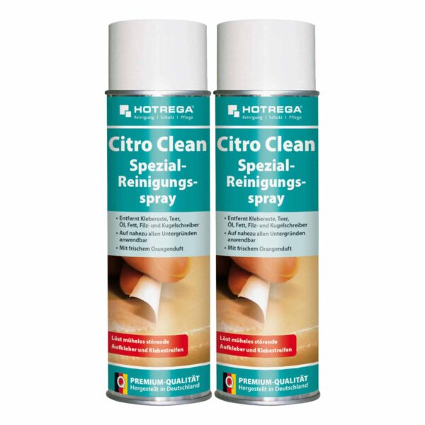 HOTREGA Citro Clean Spezial Reinigungsspray 500 ml - entfernt Klebereste & Co. – Bild 2