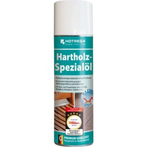 HOTREGA Hartholz Spezialöl 300 ml - wasserabweisende Premium-Pflege, UV Schutz