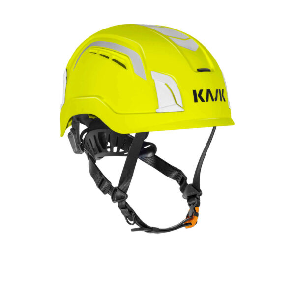 KASK Schutzhelm ZENITH X Air Hi-Viz, belüfteter fluoreszierender Bauhelm, Kletterhelm, Arbeitshelm, Drehrad, EN397, EN50365 – Bild 2