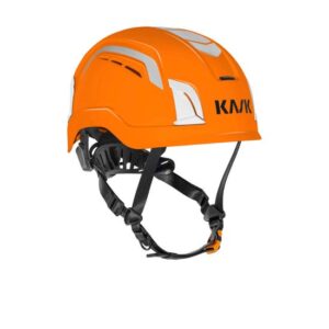KASK Schutzhelm ZENITH X Air Hi-Viz, belüfteter fluoreszierender Bauhelm, Kletterhelm, Arbeitshelm, Drehrad, EN397, EN50365