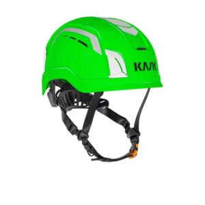 KASK Schutzhelm ZENITH X Air Hi-Viz, belüfteter fluoreszierender Bauhelm, Kletterhelm, Arbeitshelm, Drehrad, EN397, EN50365