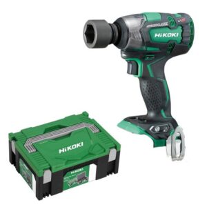 HiKOKI Akku-Schlagschrauber WR18DBDL2W2Z 18 V 1/2 Zoll, Elektrische Bremse, Regelelektronik inkl. Gürtelclip, Gelenksschlaufe, HSC II Box