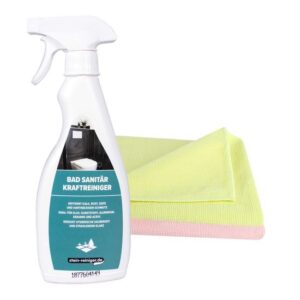 stein-reiniger Bad Sanitär Kraftreiniger 500 ml inkl. 2 Microfasertücher Micro Top, Badreiniger, Sanitärreiniger