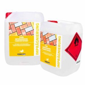 stein-reiniger Stein Imprägnierung farbvertiefend 2x 5 L - Für alle saugfähigen Natur- und Kunststeine geeignet