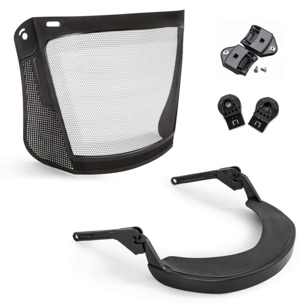 KASK Netzvisier-Set Plasma - Metallvisier - Forstschutz-Helm Plasma - Superplasma inkl. Visieraufnahme, Befestigung und Bajonett-Adapter – Bild 2