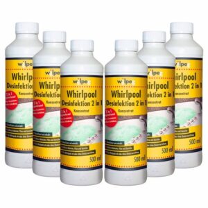 WILPEG Whirlpool Desinfektion 2in1 500 ml, Konzentrat, Kalkreiniger, Hygienereiniger