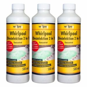 WILPEG Whirlpool Desinfektion 2in1 500 ml, Konzentrat, Kalkreiniger, Hygienereiniger