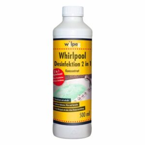 WILPEG Whirlpool Desinfektion 2in1 500 ml, Konzentrat, Kalkreiniger, Hygienereiniger