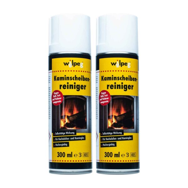 WILPEG Kaminscheibenreiniger Set Kaminofenscheiben Reiniger Glasreiniger Scheibenreiniger Ofenglasreiniger Kunststoffreiniger – Bild 2