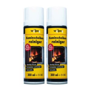 WILPEG Kaminscheibenreiniger Set Kaminofenscheiben Reiniger Glasreiniger Scheibenreiniger Ofenglasreiniger Kunststoffreiniger