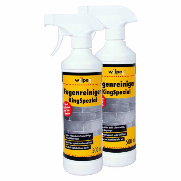 WILPEG Fugenreiniger 500 ml KingSpezial - Reiniger für Fugen - an Wand und Boden - in Bad und Küche, effektive Fugenreinigung, Badreiniger, Fugenspray, Reinigungsmittel – Bild 2