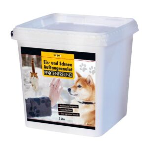 Eis- und Schnee Auftaugranulat Pfotenfreund, schont Tierpfoten, Winterstreu, Streugranulat, Eisfrei, Streusalz Ersatz, Taumittel