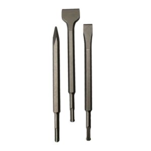 Wilpeg Meißel-Set SDS-Plus 3-teilig - inkl. Spitzmeißel, Flachmeißel, Spatmeißel