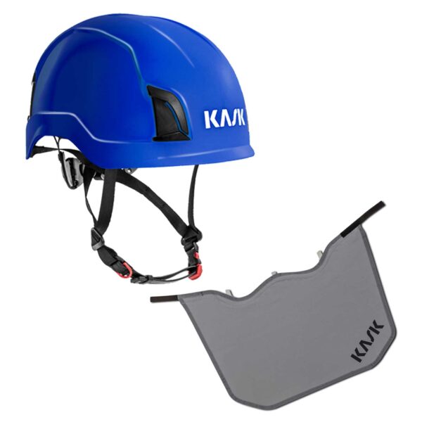 KASK Schutzhelm Zenith Industrie-Kletterhelm, Drehrad, EN50365, EN397 + KASK Nackenschutz grau mit BG Bau Förderung – Bild 2