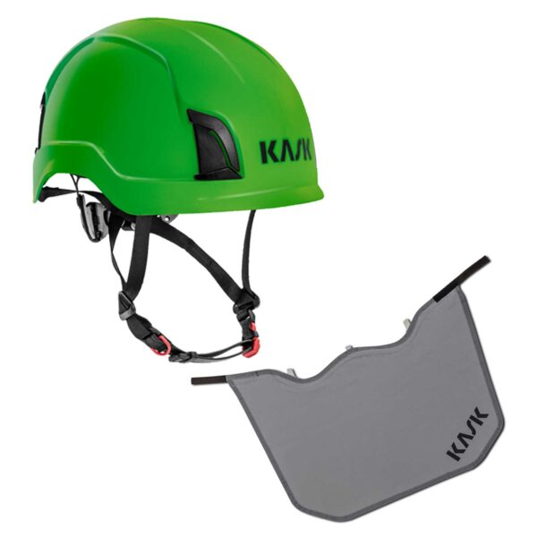KASK Schutzhelm Zenith Industrie-Kletterhelm, Drehrad, EN50365, EN397 + KASK Nackenschutz grau mit BG Bau Förderung – Bild 2