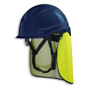 UVEX Schutzhelm pheos S-KR IES - Arbeitsschutz-Helm mit Nackenschutz - Set mit BG Bau Förderung - EN 397