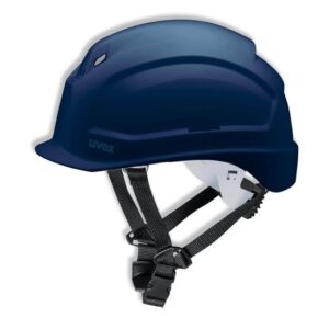 UVEX Schutzhelm pheos S-KR - Arbeitsschutz-Helm - EN 397 - Vormontierter 4-Punkt Kinnriemen und Vollsichtbrillenclip