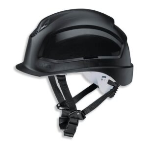 UVEX Schutzhelm pheos S-KR - Arbeitsschutz-Helm - EN 397 - Vormontierter 4-Punkt Kinnriemen und Vollsichtbrillenclip