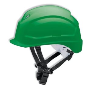 UVEX Schutzhelm pheos S-KR - Arbeitsschutz-Helm - EN 397 - Vormontierter 4-Punkt Kinnriemen und Vollsichtbrillenclip
