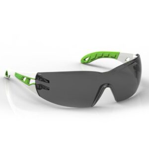 uvex Schutzbrille pheos s supravision excellence klar weiß/grün - grau - kratzfest beschlagfrei, Sicherheitsbrille, Arbeitsschutzbrille
