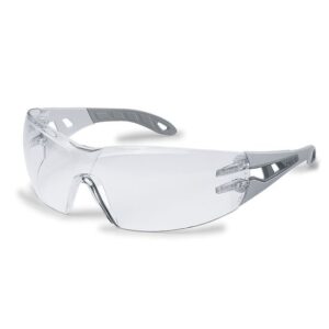 uvex Schutzbrille pheos supravision excellence klar hellgrau/grau kratzfest beschlagfrei, Sicherheitsbrille, Arbeitsschutzbrille