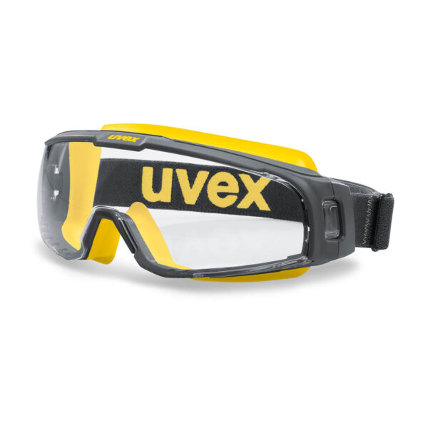 UVEX Vollsichtbrille u-sonic 9308 - Vollsicht-Schutzbrille in verschiedenen Ausführungen - 9308245 9308240 9308246 9308247 9308248 - Scheiben klar und grau – Bild 2
