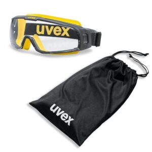 UVEX Vollsichtbrille Vollsicht-Schutzbrille u-sonic 9308 - Set mit Microfaserbeutel, Vollsichtbrille
