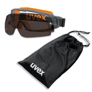 UVEX Vollsichtbrille Vollsicht-Schutzbrille u-sonic 9308 - Set mit Microfaserbeutel, Vollsichtbrille