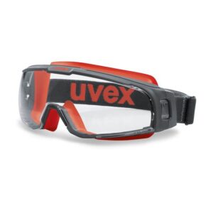 UVEX Vollsichtbrille u-sonic 9308 - Vollsicht-Schutzbrille in verschiedenen Ausführungen - 9308245 9308240 9308246 9308247 9308248 - Scheiben klar und grau