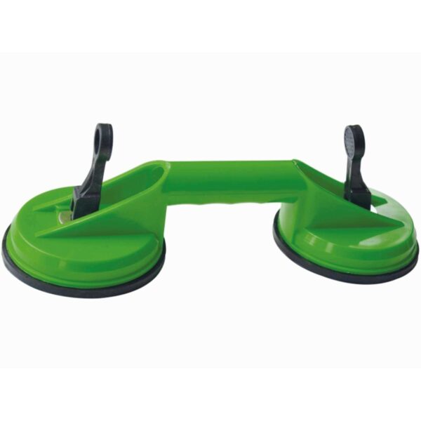 Hawe Saugheber 2 Saugköpfe 946.02 Glasheber, Vakuumheber, Saugnapf, Fliesen 120mm, bis 60 kg Tragekraft – Bild 2