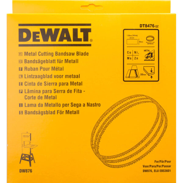 DeWalt Bandsägeblatt DT8476 für DW876 Extrem scharfe, gehärtete Zähne, Diamantgeschliffen - 12mm – Bild 2