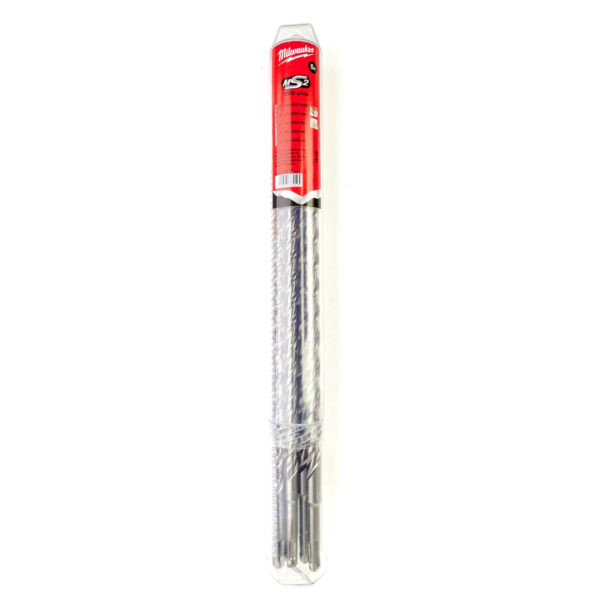 Milwaukee Hammerbohrer-Set SDS-Plus Mauerbohrer, Steinbohrer, mit konisch verlaufendem Spiralrücken - 5-teilig – Bild 2