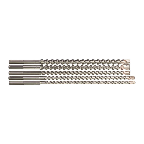 Milwaukee Hammerbohrer-Set 4932352800, SDS-Max, Stein-, Betonbohrer, kernverstärkte Spirale - 5-teilig – Bild 2