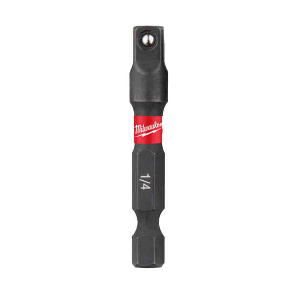 Milwaukee SHOCKWAVE Steckschlüsseleinsatz 50mm, 1/4 Zoll Sechskant auf 1/4 Zoll Vierkant, Adaptersatz aus Spezialstahl – Bild 2