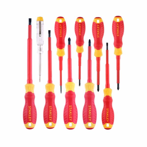 Stanley VDE Schraubendreher-Set STHT60032 Pozidriv, Philips, Schlitz, Spannungsprüfer, 10-teilig – Bild 2