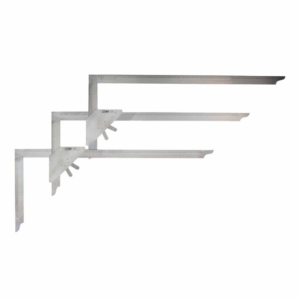 Hedue Treppen-Anreisswinkel Grundpackung, Anschlagwinkel, Treppen-Schablone aus rostfreiem Edelstahl – Bild 2