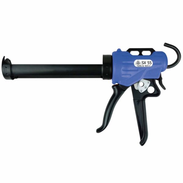 HaWe Kartuschen-Presse SX55, Fugen, Silikonpistole für bis zu 310ml Kartuschen, Aktivierbare Nachlaufstopp-Funktion – Bild 2