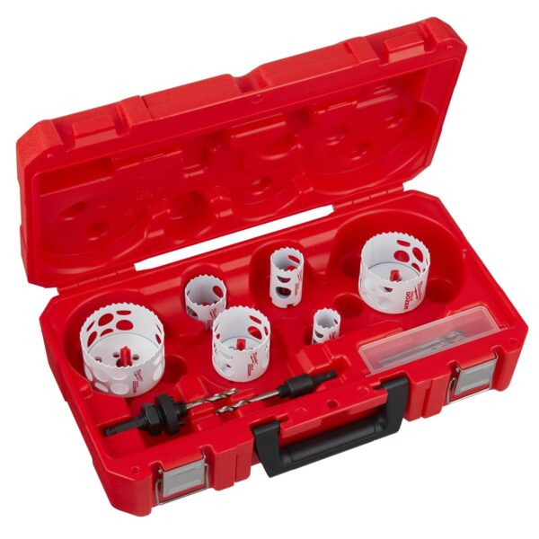 Milwaukee HOLE DOZER Bi-Metall-Lochsägen-Set für Stahl, Gusseisen, Aluminium, Holz, Kunststoff, MDF-Platten uvm.10-tlg. – Bild 2