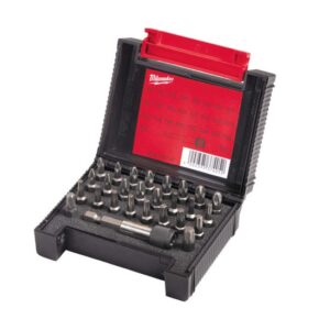 Milwaukee Schrauberbitset Kompakt, Bit Satz, 1/4 Zoll-Hex-Aufnahme - 27-teilig 110 x 65 x 15 mm