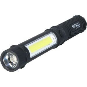 Brilliant Tools COB-Taschenlampe 2 in 1 Arbeitslampe, Werkstattleuchte mit 140 Lumen und Magnetfuß