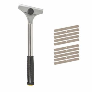 HaWe Tapetenschaber 80.022 Tapetenentferner, Bodenschaber, Teppichschaber für hartnäckige Rückstände, 310mm inkl. Ersatzklingen