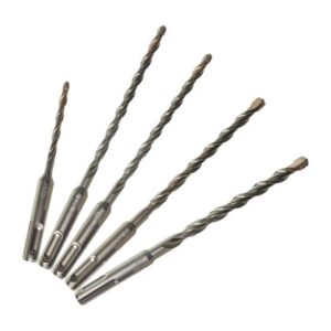 Milwaukee Hammerbohrer-Set SDS-Plus, Mauerbohrer, Steinbohrer mit konisch verlaufendem Spiralrücken - 5-teilig